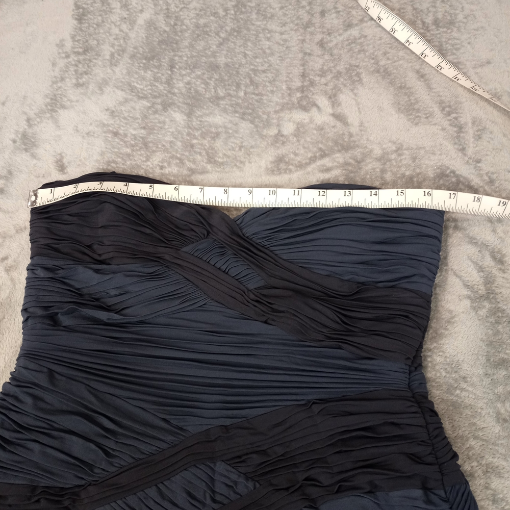 BCBG Maxazria Women's  Mermaid Navy Black Elegant Maxi Dress Large NWT - Picture 11 of 16